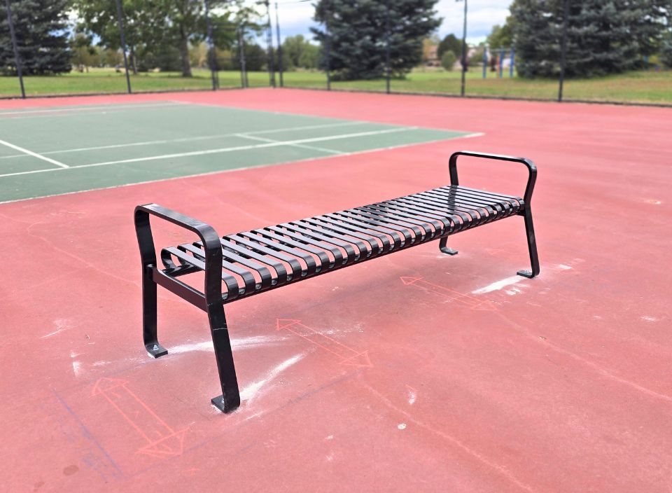 Denver Free Tennis Clinics new benches